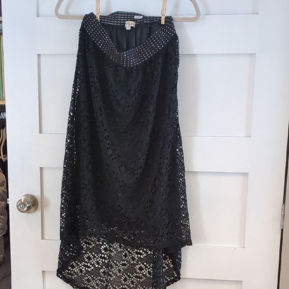 Black Lace Skirt